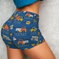 thumbnail image 2 of Sikiie Construction Vehicles Print Workout Shorts Women Scrunch Butt Gym Shorts Seamless High Waist Tummy Control Yoga Biker Athletic Shorts, 2 of 5