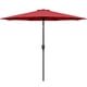 thumbnail image 1 of Mesa exterior sencilla de lujo con sombrilla para patio, 2,7 m, con inclinación y manivela, 1 of 7