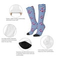 thumbnail image 3 of Naloa Nautical Anchors Thigh High Socks Extra Long Stretchy Sock Women Over Knee High Opaque Stocking Daily Wear, 3 of 6