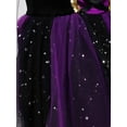 thumbnail image 6 of Alvivi Kids Girls Halloween Witch Cosplay Costume Bubble Sleeve Tutu Dress Fancy Dress Up Party Outfit Purple 4, 6 of 7