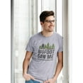 thumbnail image 2 of Bigfoot Saw Me Quote T-Shirt Men -Smartprints Designs, Male 5X-Large, 2 of 4