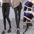 thumbnail image 2 of 50%&nbsp;off&nbsp;or&nbsp;more Soft Clouds Fleece Leggings, Casual Warm Winter Solid Pants Fleece Lined Leggings for Women, 2 of 6