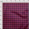 thumbnail image 2 of oneOone Cotton Cambric Navy Blue Fabric Gingham Check Sewing Material Print Fabric By The Yard 56 Inches Wide, 2 of 4