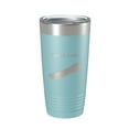 thumbnail image 1 of Suttle Lake Map Tumbler Travel Mug Insulated Laser Engraved Coffee Cup Oregon 20 oz Light Blue, 1 of 1