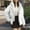 White Coats for Winter, variant on XPMWRP Women's Quilted Thicken Hooded Coats Solid Color Long Sleeve Zip Up Fashion Coats Winter Warm Loose Jacket with Pockets Black M