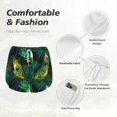 thumbnail image 4 of Pofeuu Peacock Feathers2 Print Women's Athletic Shorts Running Workout Shorts Tummy Control Quick Dry Gym Shorts with Pockets Double layer sports shorts-Small, 4 of 7