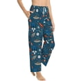 thumbnail image 2 of Daiia Cartoon Space1 Women's Sleep Pant with Pockets and Drawstring,Pajama Pants-X-Large, 2 of 9