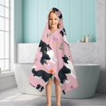 thumbnail image 6 of Border Collie Dogs with Pioneer Flower Hooded Bath Towel，50"x30" for Ages 3 To 12 Kids, Quick Dry Lightweight Soft Microfiber Hood Beach Towel Cover Up for Kids, 6 of 7