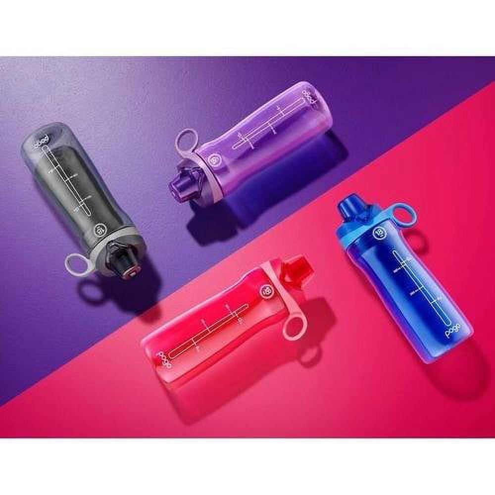 Pogo BPA-Free Plastic Water Bottle with Chug Lid, 18 oz