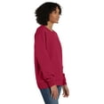 thumbnail image 4 of Hanes Unisex Garment Dyed Fleece Sweatshirt Crimson Fall M, 4 of 8