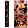 thumbnail image 2 of 1 Pcs Valentine'S Day Wrapping Paper,Hearts Wrapping Paper Roll,16.92 Inch X 9.84 Ft Foil Heart Mini Roll Gift Wrap,Valentine'S Day Gift Wrap Paper for Diy Art Crafts,Wedding,(H,16.92 in x 9.84 Ft), 2 of 9