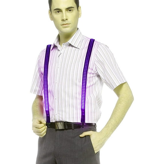 LINLIN LED Suspender, Light Up Suspenders Adjustable Party Suspenders for Men, Women, and Teens