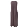 thumbnail image 6 of Cathalem Holiday Dresses for Women Plus Size Womens Summer Dresses Beach Casual Plus Size Sleeveless Loose Flowy Sundresses(Coffee,L), 6 of 6