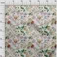 thumbnail image 3 of oneOone Velvet Brown Fabric Floral Sewing Craft Projects Fabric Prints By Yard 58 Inch Wide-CN, 3 of 4