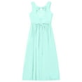 thumbnail image 4 of Manyakai Girls' Chiffon Dress Beaded Wedding Junior Bridesmaid Dance Party Prom Mint Green 14, 4 of 5