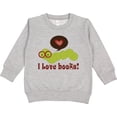 thumbnail image 2 of Inktastic I Love Books Bookworm Toddler Sweatshirt, 2 of 4