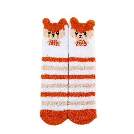 

Christmas Socks Socks Thicken Women s Warm Sleeping Socks Non slip Socks Cartoon Slippers Floor Socks
