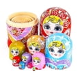thumbnail image 4 of Juguete apilable de madera HUOGUO Craft Wood Shapes Matryoshka, 20 cm, 4 of 4