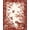 Red, Pattern 1, variant on ODIKA Chinoiserie Toile Vintage Jungle Border Tiger Delft European Easy Care Kids Safe for Small Living Room, Playroom, Bedroom