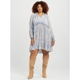 thumbnail image 3 of Jessica Simpson Women's Plus Calanthe Ruffle Mini Dress, Sizes 0X-4X, 3 of 6