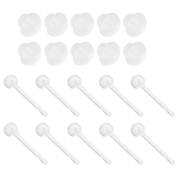 HINTRMENT 5 Pairs Invisible Earrings Clear Piercing Jewelry for Women Professional Appearance