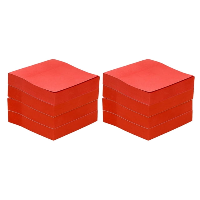 8 blocs de notas, notas adhesivas cuadradas, blocs de notas adhesivos, suministros esenciales de escritorio, blocs de notas adhesivos para oficina, escuela y uso doméstico (100 hojas/bloc)