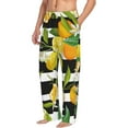 thumbnail image 2 of Balery Orange and Lemon print Men's Pajama Pants,Ultra Lightweight Pjs,Lounge Pant-, 2 of 9