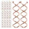 thumbnail image 2 of 20 pinzas espirales para el pelo, accesorios de peinado para mujeres y niñas, color oro rosa., 2 of 6