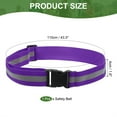 thumbnail image 2 of Uxcell Reflective Safety Belt, Hi-Vis Safety Belt Adjustable Reflective Glow Belt Outdoor Running Gear Purple, 2 of 7