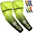 thumbnail image 1 of 1 Pair UV Protection Compression Arm Sleeves,for Running Cycling Basketball Golf Outdoor(XXL Green), 1 of 5