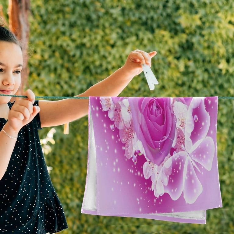 Dreamtimes Spring Bouquet Flowers Heart Hand Towels for Bathroom Pink Flowers Kitchen Towel 2 PCS Ultra Soft and Highly Absorbent Decorative Fingertip Face Bath Towels for Spa Hotel 28.3 x 14.4