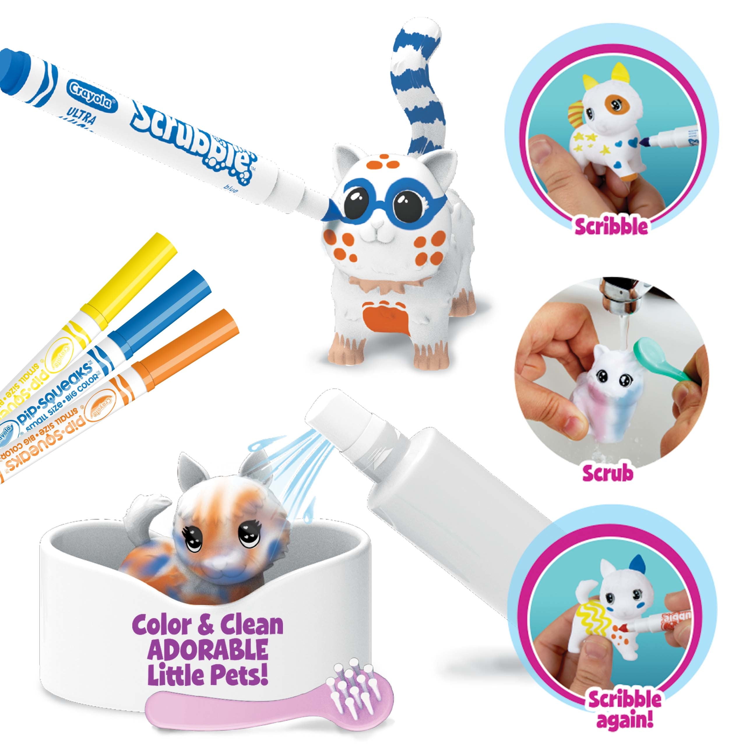 scribble scrubbie vet set