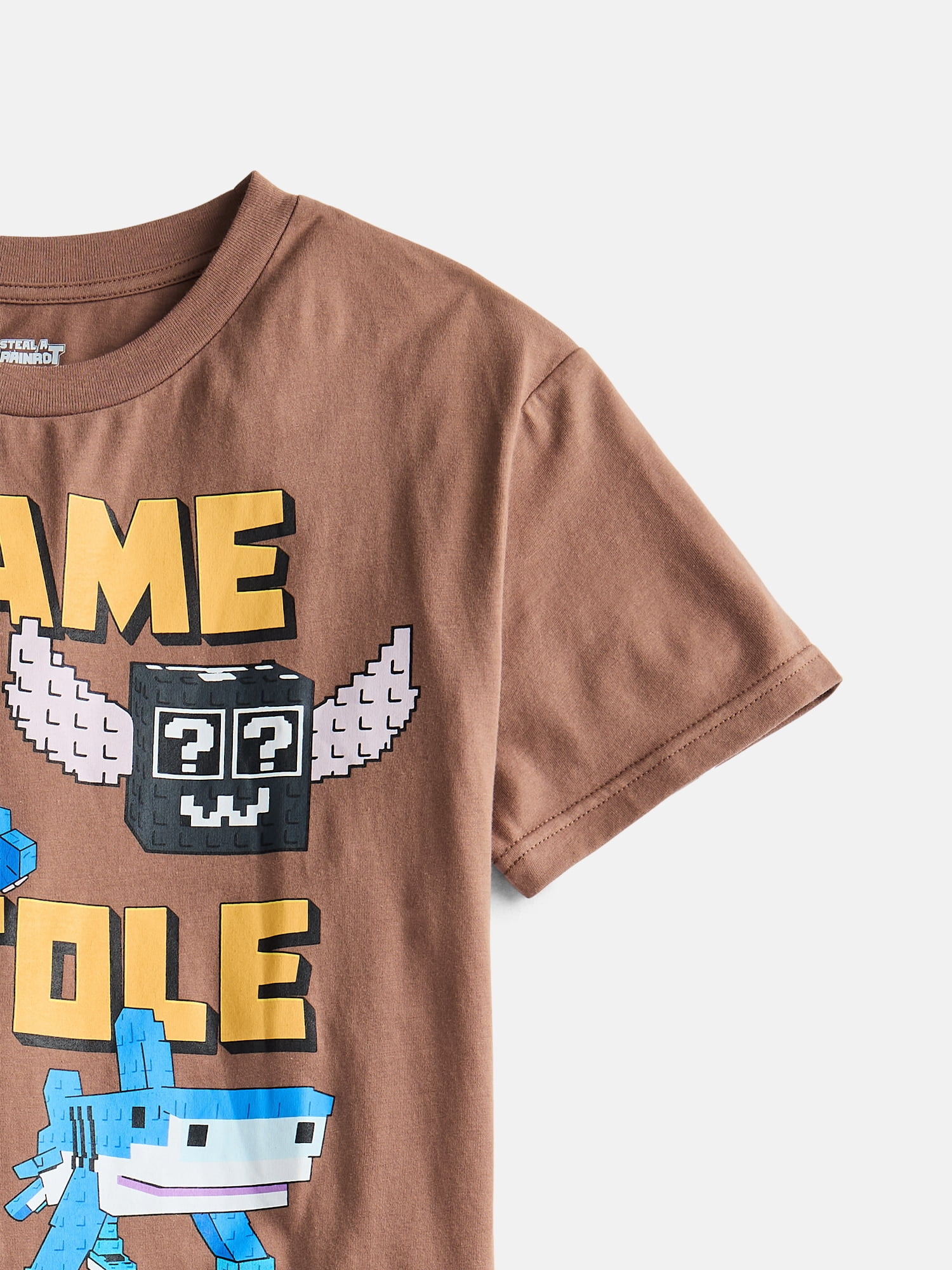 Roblox "Steal a Brainrot" Boys' Short Sleeve Graphic T-Shirt, Sizes 4-18