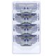 thumbnail image 1 of Manuales Cuchillas Afeitar 4 PCS Hoja para Hombres 3 Recargas Balde () Azul, 1 of 9