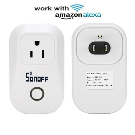 Sonoff S20 US WiFi Timer Socket Remote Power Adapter IOS Android
