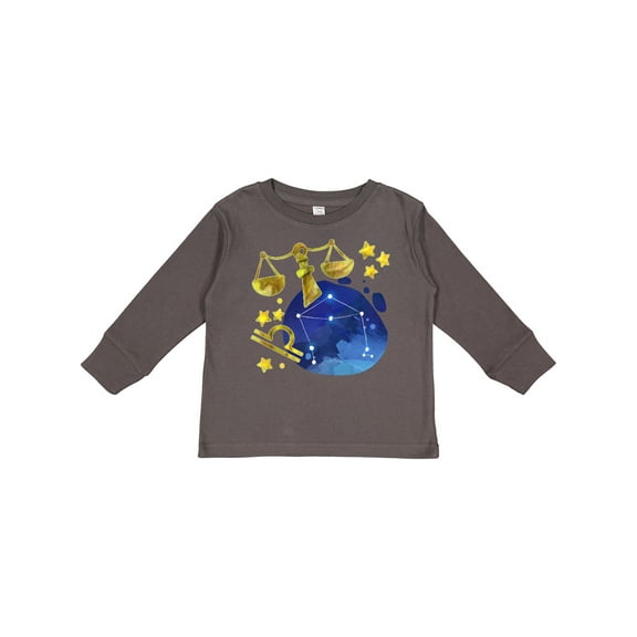 Inktastic Libra Constellation Zodiac Sign Illustration Boys or Girls Long Sleeve Toddler T-Shirt