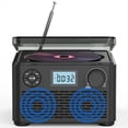 thumbnail image 3 of Reproductor de CD Portátil con Altavoces y Bluetooth. Pequeño Reproductor de CD Recargable con USB, Mp3 y Radio FM., 3 of 5