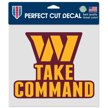 Wraft Fanatics 9416605269 8 x 8 in. Washington Commanders Decal – Perfect Cut Color Slogan