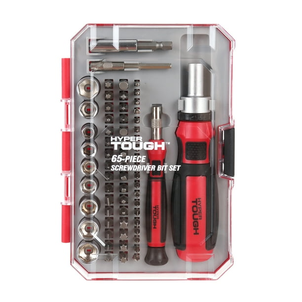 HyperTough 65 Piece Ratcheting Screwdriver Set TS99915A