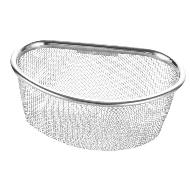 Cesta de malla para fregadero, cesta de esquina, colador reutilizable para fregadero, soporte para cepillos, compacto, multiusos, práctico filtro para 14 x 85 x 6 cm