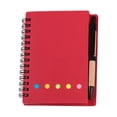 thumbnail image 6 of Mini Notebook with Pen, Spiral Pocket Notebooks for Work, Pocket Kraft Paper Journal with Sticky Notes and Color Tabs for Home, Office, Steno Pads Notepad with Elastic Band,Blue, 6 of 8