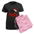 thumbnail image 5 of CafePress - Christmas Mrs Naughty Women's Dark Pajamas - Women's Short Sleeve Print T-Shirt and Pants Dark Cotton Pajama Set, 5 of 7