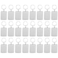 thumbnail image 3 of Acrylic Photo Frame Keyring with Metal Ring White Portable and Durable for Decoration 20 Pieces, 3 of 9