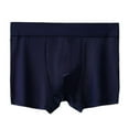 thumbnail image 1 of HAOTAGS Men's Underwear Boxer Briefs Breathable Ice Silk Cotton Regular Mens Boxer Briefs Underwear Men Pack Navy Size XL, 1 of 2