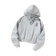 thumbnail image 4 of Sudadera con capucha para mujer, sudaderas con capucha de moda, sudadera recortada de manga larga con estilo suave y elegante para caminar L, 4 of 8