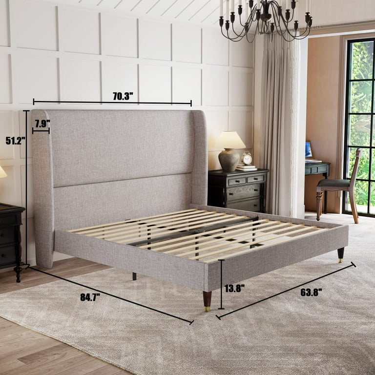 PaPaJet Queen Platform Bed Frame 51.2