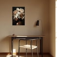 thumbnail image 3 of ZHONGYUTONG African American Canvas Black Woman Wall Art Flower Head Pictures Abstract Black Girl Painting for Bedroom Decor Framed (12.00" x 18.00"), 3 of 5