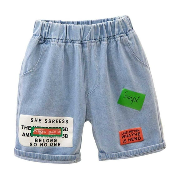 Little Girls' Shorts Jean Shorts for Teen Girls Embroidered Girls Summer Shorts Girls Jeans Size 6-7 Years