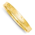 thumbnail image 1 of 14k Yellow Gold 7.90mm Oversize Concave Hinged Bangle Bracelet, 1 of 6