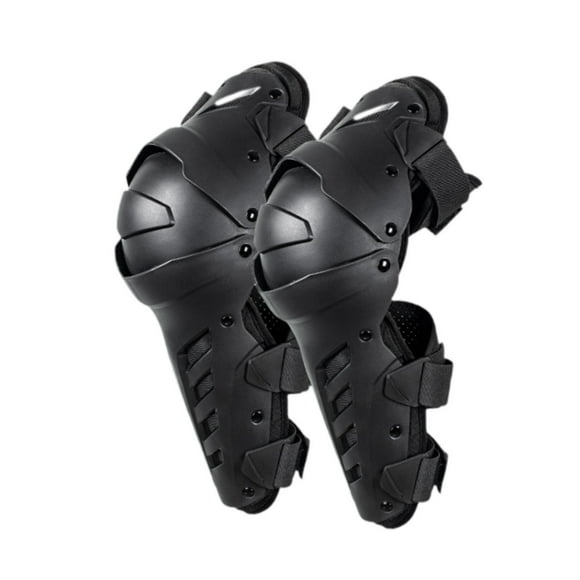 Rodilleras para motocicleta, equipo de protección, accesorios cómodos para ciclismo, protectores ajustables a prueba de viento, rodilleras para Negro